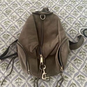 Rebecca Minkoff Tan and Gold Zippered Bag